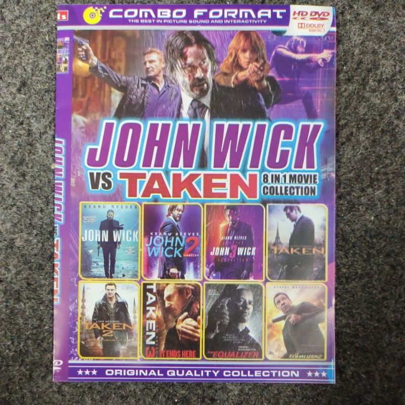 kaset film koleksi JOHN WICK VS TAKEN