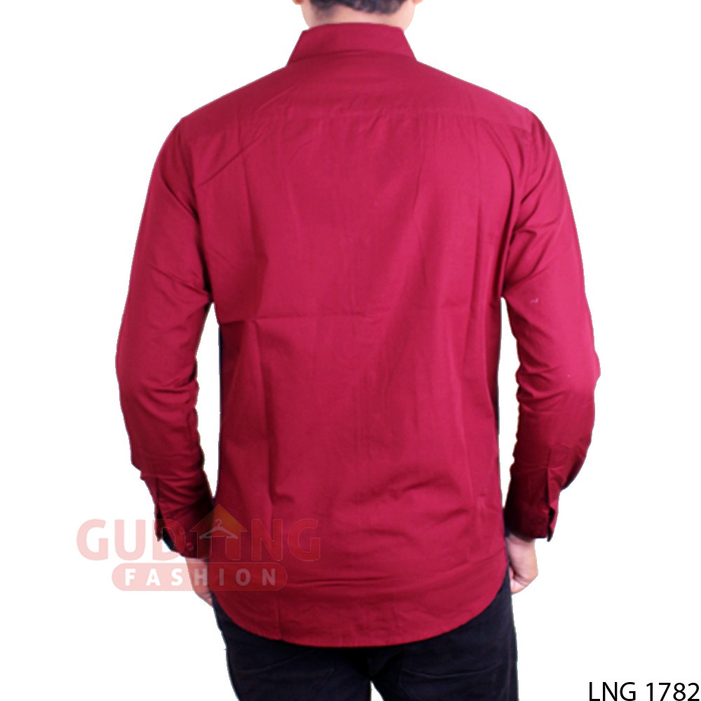 Kemeja Korean Style Pria Lengan Panjang Slim Fit - LNG 1782