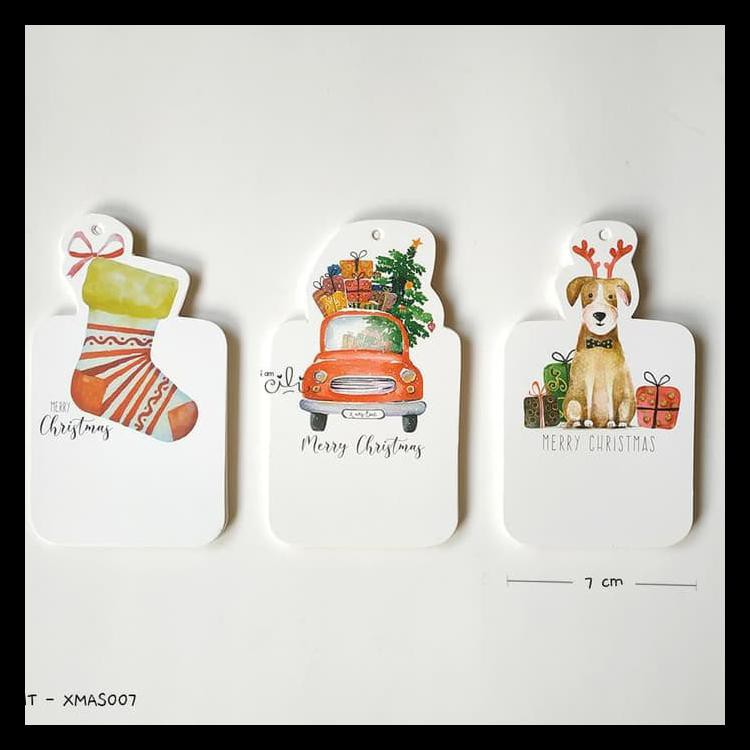 

(BAYAR DITEMPAT) (HTXMAS07) TAG NATAL BISA UNTUK BOOKMARK GANTUNGAN POHON NATAL IAMCILI KODE 1309