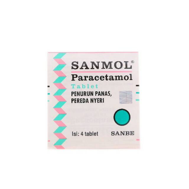 Sanmol tablet parasetamol 500mg (kemasan strip isi 4 tablet)