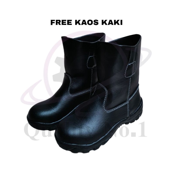 Sepatu Safety Boots King Ujung Besi Anti licin Shoes Boots Proyek Lapangan