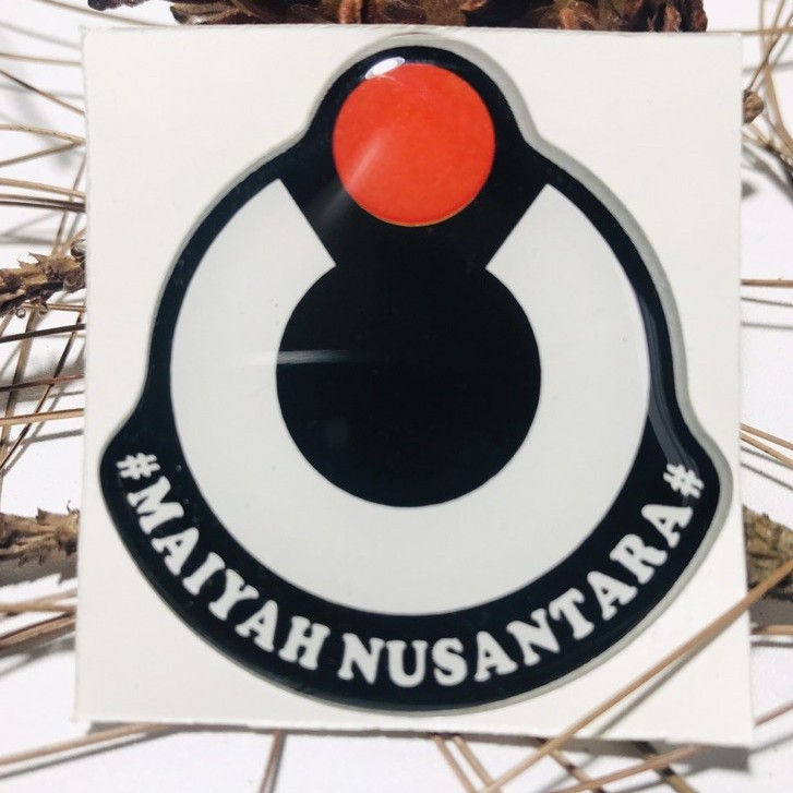 Stiker Cak Nun | Versi MAIYAH NUSANTARA | Sticker Motor Timbul Lentur 3D