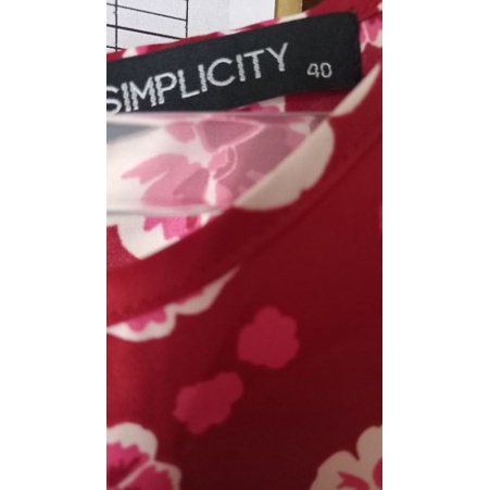 Dress merk Simplicity, Red Dress? SIMPLICITY (preloved)