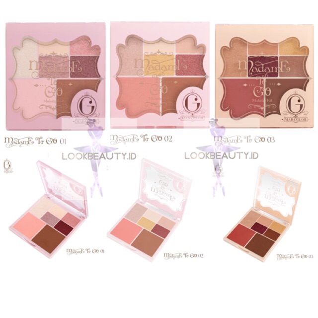 Madame Gie Madame To Go - Face Pallete - palet praktis eyeshadow madame gie - MADAME GIE GET AWAY