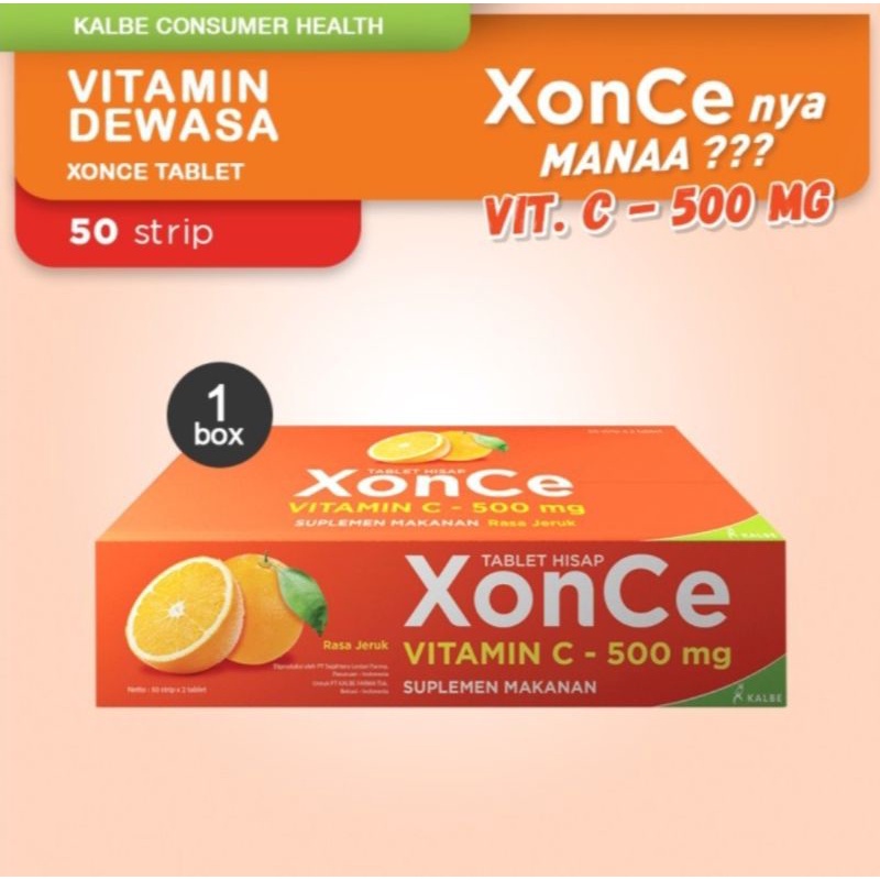Xonce Tablet Hisap Vitamin C 500mg