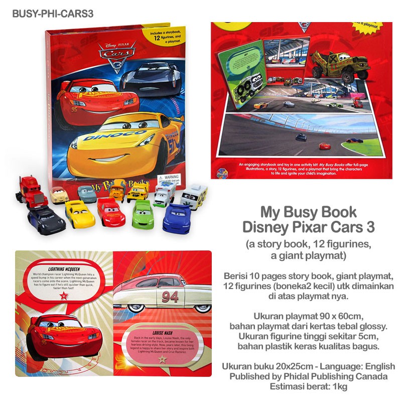My Busy Book Disney Pixar Cars 3