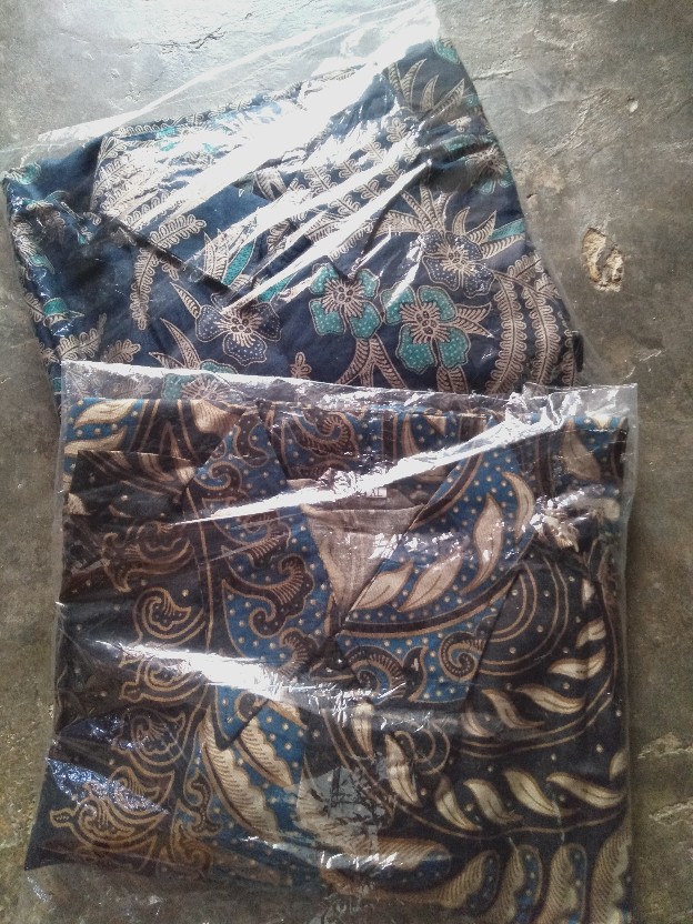 Bswart Batik Hrb026 Kenongo Hem Batik Daun Putri Malu Kemeja Batik Pria