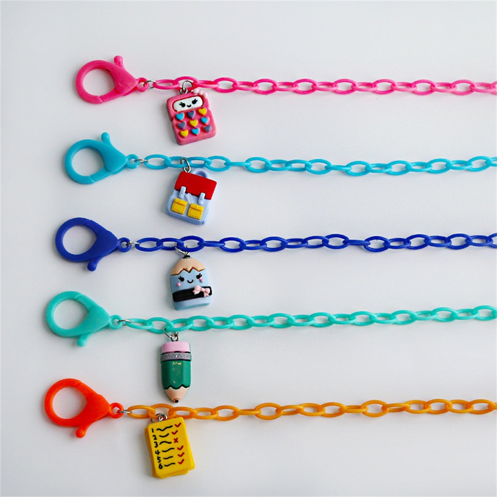 【COD Tangding】Rantai Lanyard Kacamata Masker Wajah Bahan Akrilik Anti Hilang Motif Kartun Untuk Anak