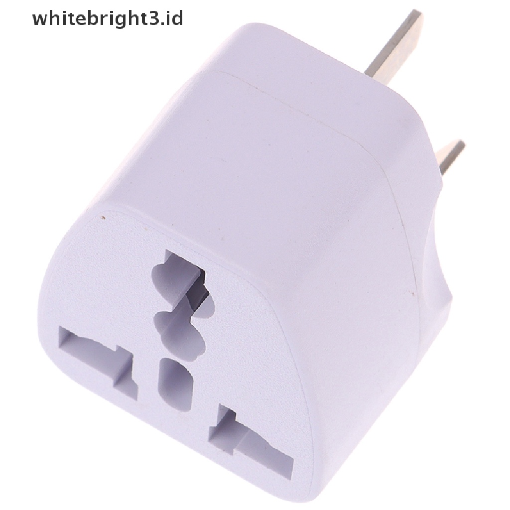 {whitebright3.id} Universal Travel Power Plug Adapter USA EU EURO Asia to AU AUSTRALIAN 3 Pin ,