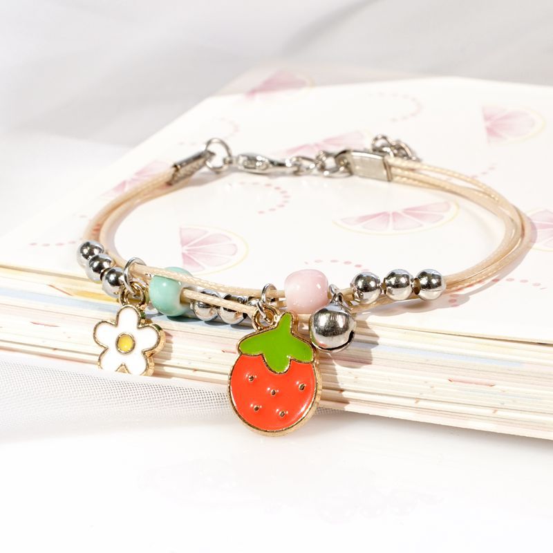 Gelang couple Daisy etnik bead Tali persahabatan Braided Bracelet/Friendship Adjustable Fashion Aksesoris-C