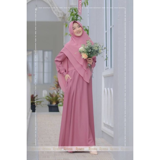 Chana Dress Set Khimar By Kyana Hijab ( pre Oeder )