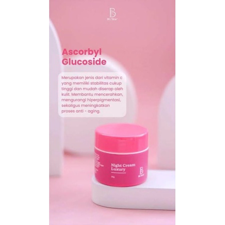 BG SKIN NIGHT CREAM LUXURY PREMIUM GANTI NAMA JADI BRIGHTENING NIGHT CREAM