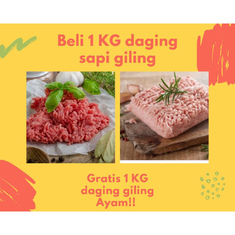 

daging giling sapi 1kg premium tanpa lemak surabaya.