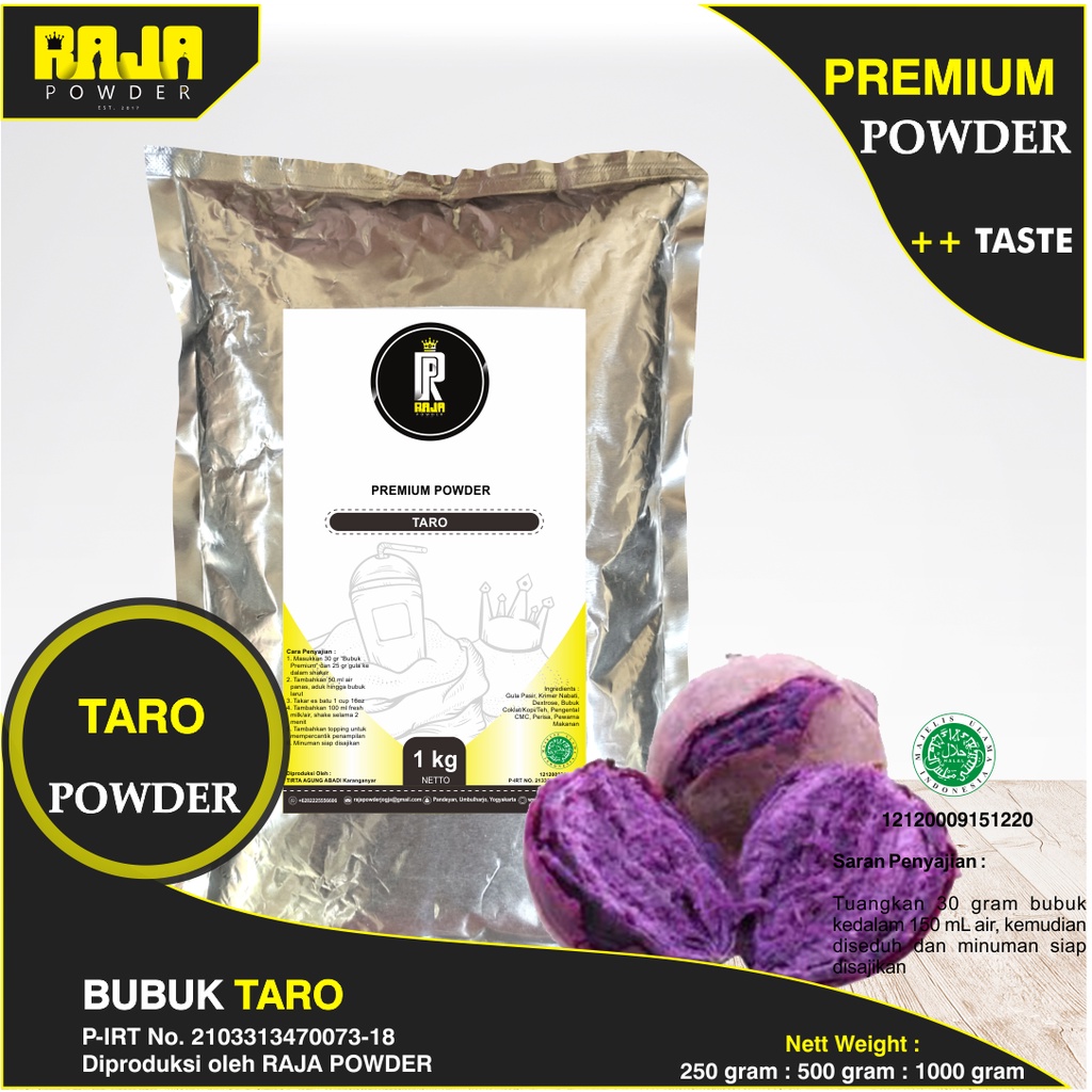 Jual Bubuk Taro Bubuk Minuman Taro Powder Kg Gram Premium Shopee Indonesia