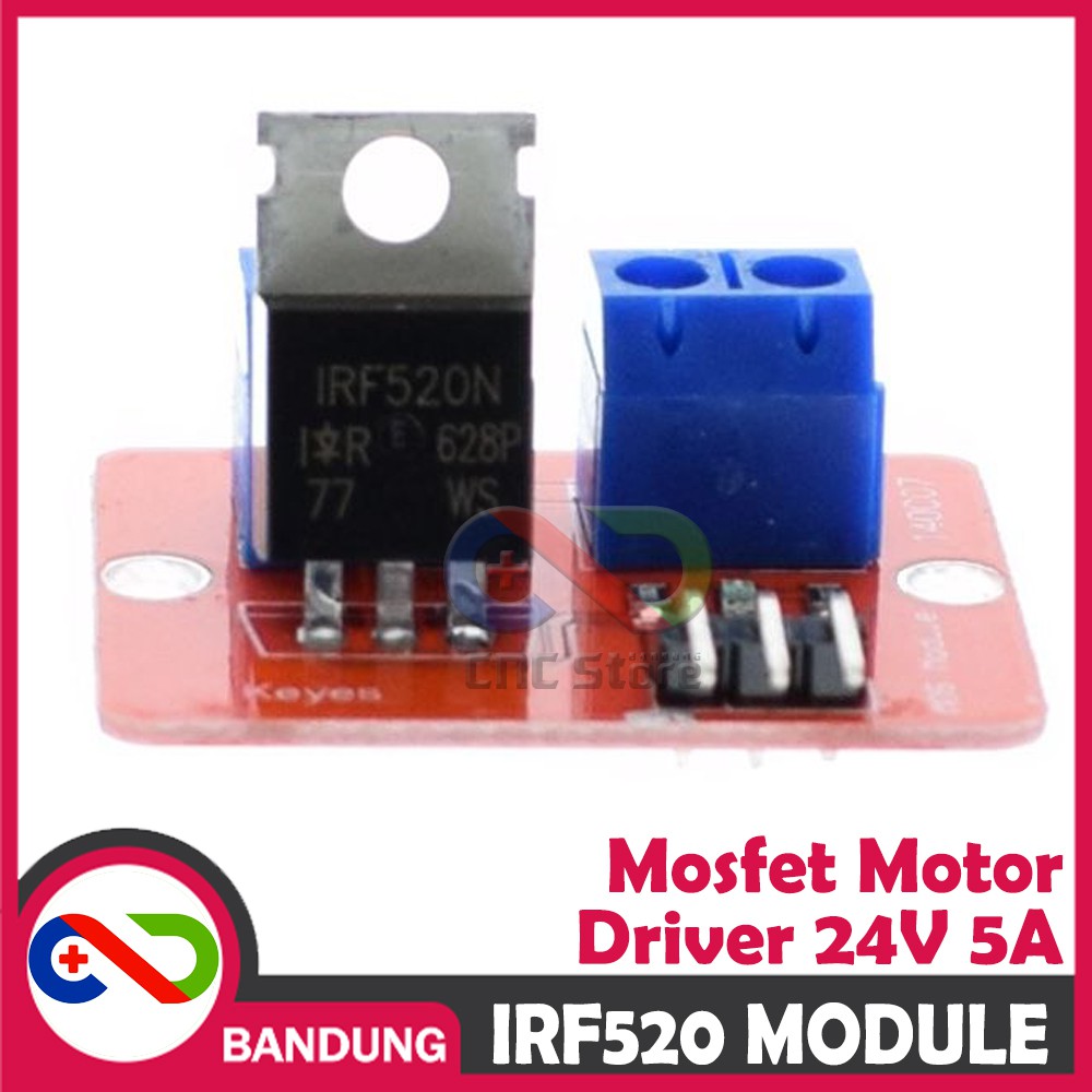 MOSFET IRF520 IRF 520 MOSFET DRIVER 24V 5A MODULE ARDUINO RASPBERRY