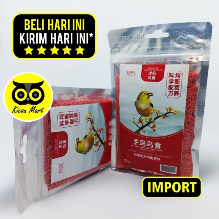 PAKAN BURUNG PLECI CUCAK BEO BERRY FRUITY PROBIRD VOER PELET BERYFR -