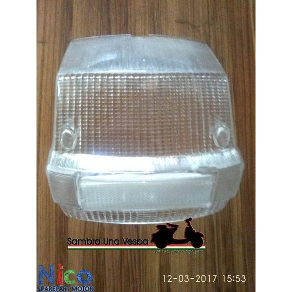 Jual Mika Lampu Stop Stoplamp Vespa Px Ps Strada Spartan Exlusive Warna Putih Limited Edition