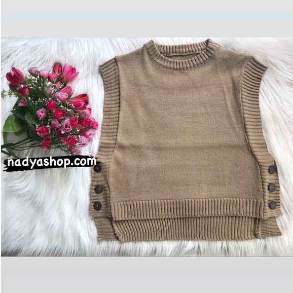 Rompi anak Tiara/knit vest tiara usia 3-5 thn