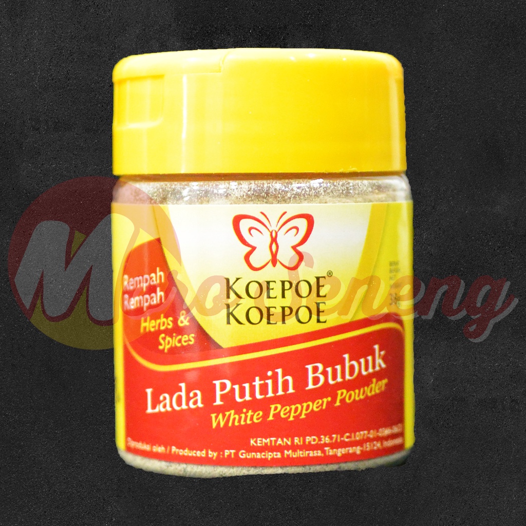 Lada Putih Bubuk Kupu Kupu White Pepper Powder Koepoe Koepoe