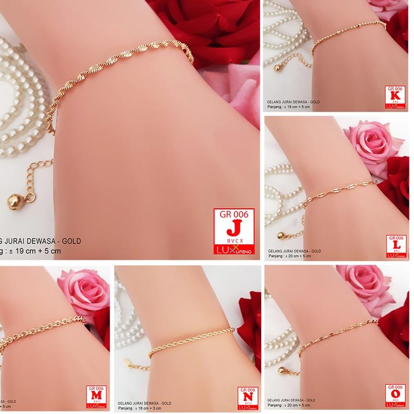 [_09] GR 006 Gelang Dewasa Polos Model Itali Borsalino Gelang Biji Lada Pecah Kopi Gelang Xuping Mil