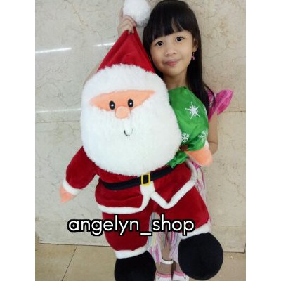 boneka santa claus besar jumbo import Berkualitas