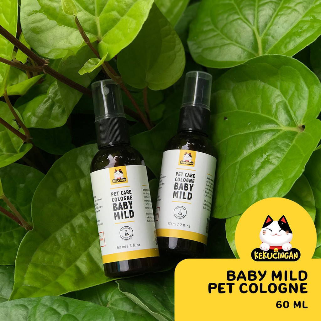 Parfum Kucing Anjing Waterbased Non Alkohol BABY MILD Kekucingan 60 ml