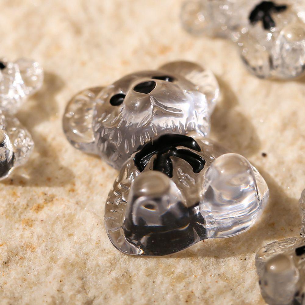 Mxbeauty Paku Charms Lucu Kartun Hiasan Kuku Manikur Aksesoris Beruang Jelly 3D Dekorasi Kuku