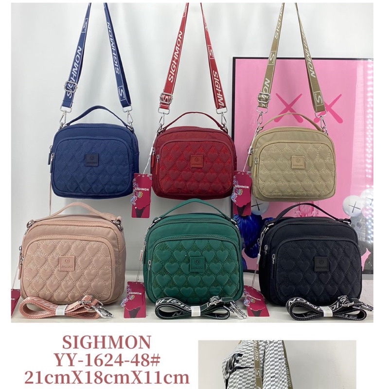 YY-1624-48 TAS WANITA IMPORT SIGHMON 2in1 JINJING SELEMPANG