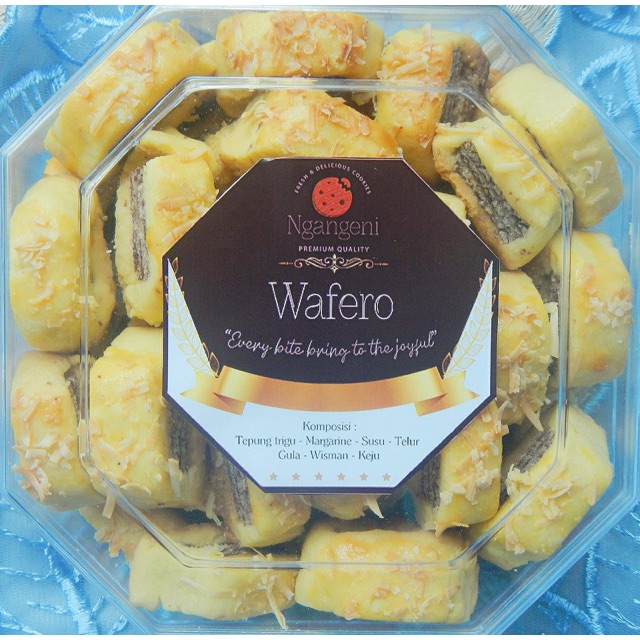 

Kue Kering Wafero ( Wafer yang dibalut dengan cookies yang lezat)