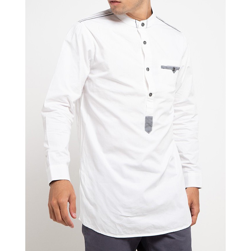Kemeja Koko Cardinal Kurta Putih