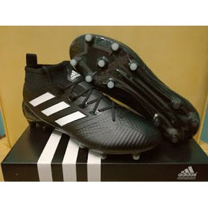 Baru  Sepatu Bola   Soccer Adidas ACE 17 1 Primeknit Black Blue   FG Limited