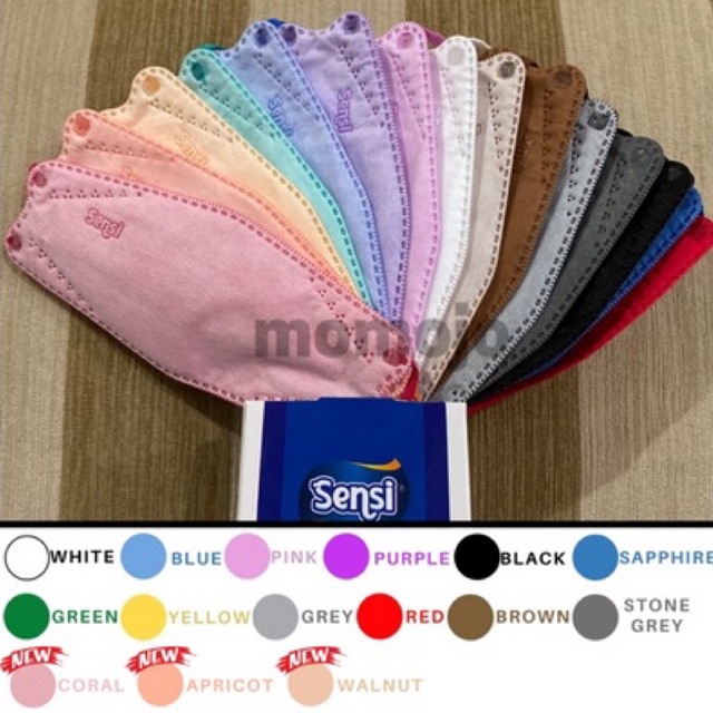 MASKER SENSI CONVEX MASK 4PLY EARLOOP ISI 20 PCS