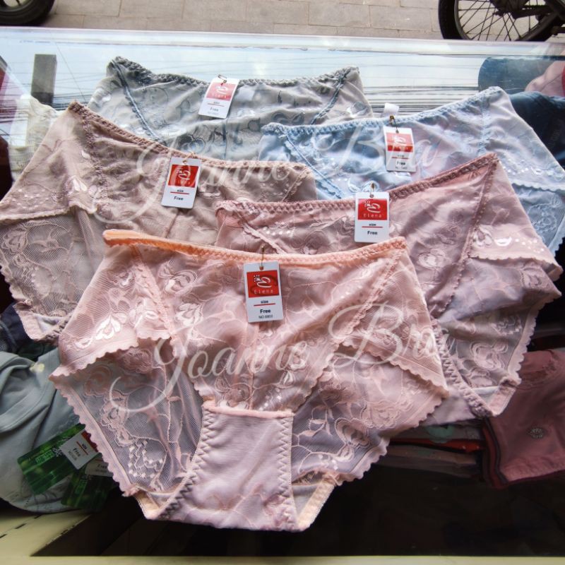 Elena Celana Dalam Wanita Seksi Transparan E 9903 - CD Renda Lembut Katun Sexy