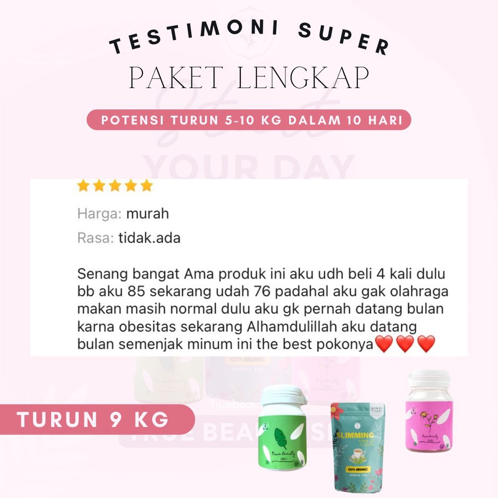 PAKET OBAT DIET EXTRA STRONG ! PELANGSING HERBAL ! Turun 5-10 KG dalam 1 Bulan  ISI ( Pelangsing Perut - Teh Diet - Penahan Lapar)  FREE MINI GOLD