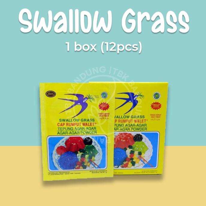 

[COD] Swallow Grass Plain Tepung Agar-agar 1Box [COD]