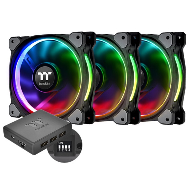 Thermaltake Cooling Riing Plus 14 RGB Radiator Fan TT Premium Edition 3 Fan Pack