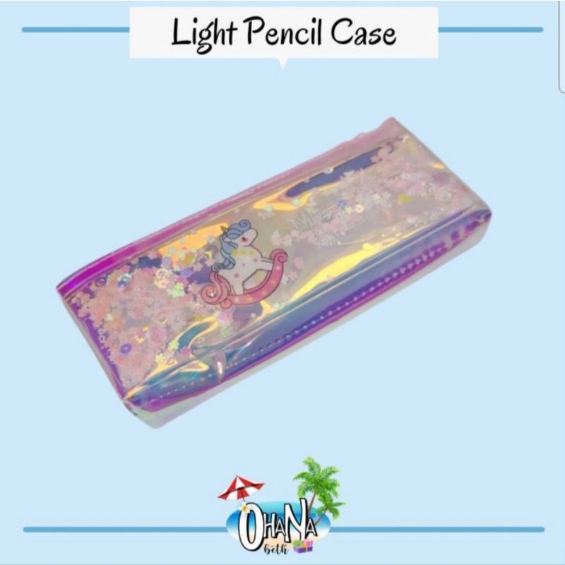 

OHANABETH - TEMPAT PENSIL TRANSPARANT LAMPU LED
