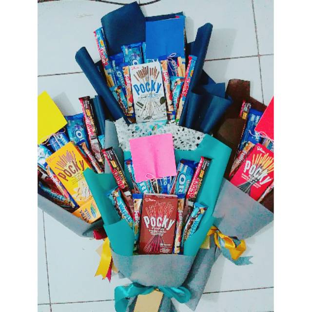 Buket Jajan Bouquet  Snack Buket DIY Buket Wisuda Buket 