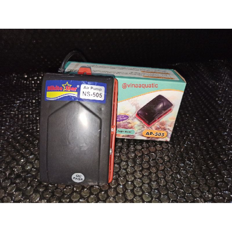 NIKITA STAR AP505 AP 505 Mesin Aerator Pompa Udara 2 Lubang lobang Aquarium Aquascape air pump murah