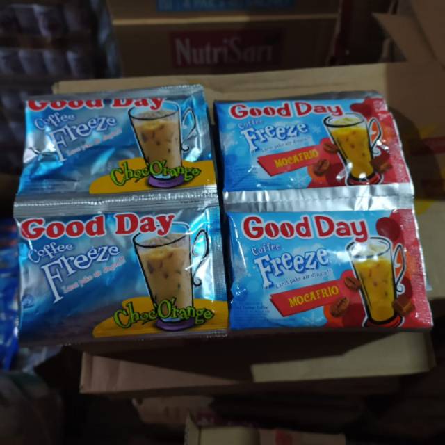 

GOOD DAY FREEZE MOCAFRIO & CHOCORANGE RENCENG ISI 10 SACHET