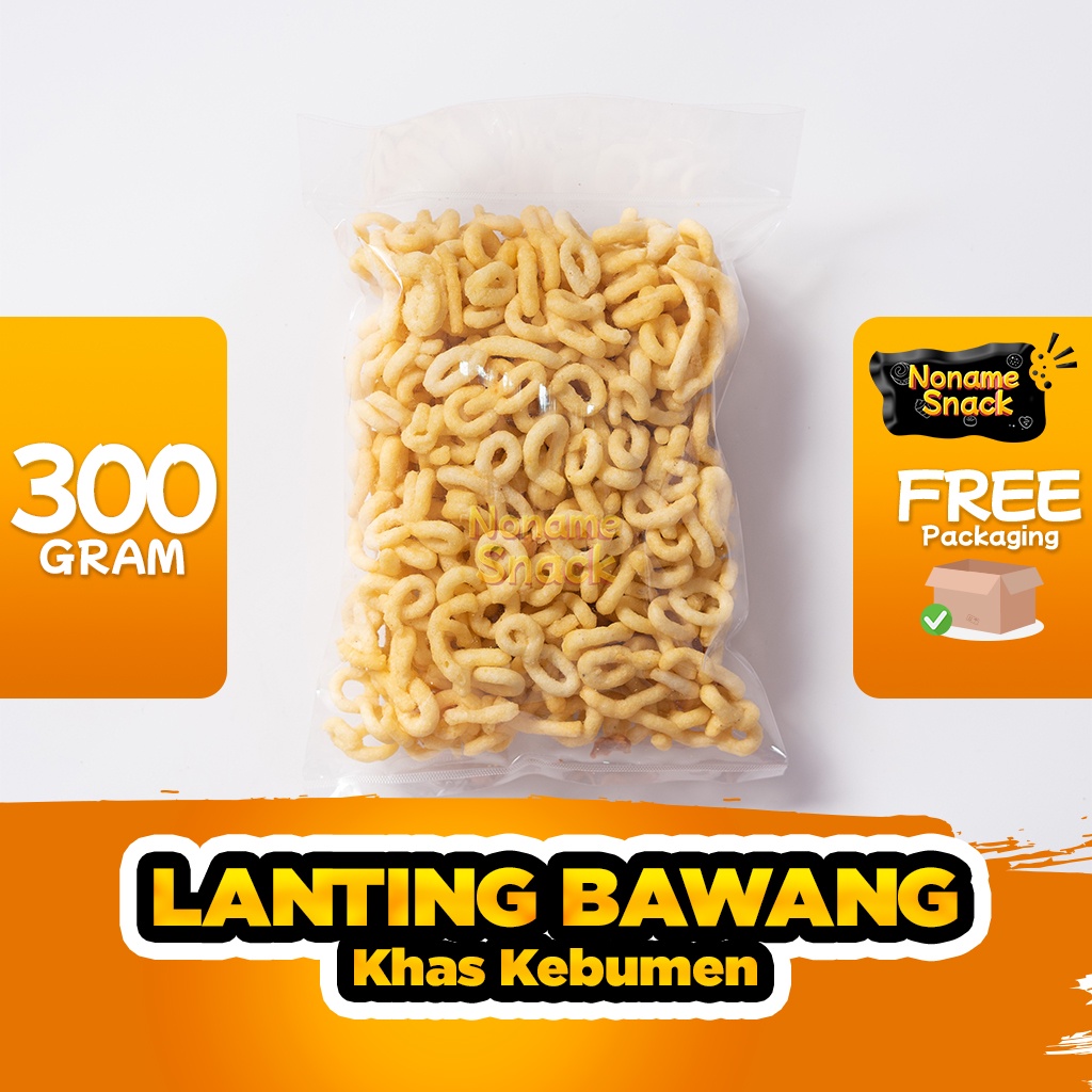 NoName Snack - Lanting Bawang Cemilan Olahan Singkong Grosir 300Gr