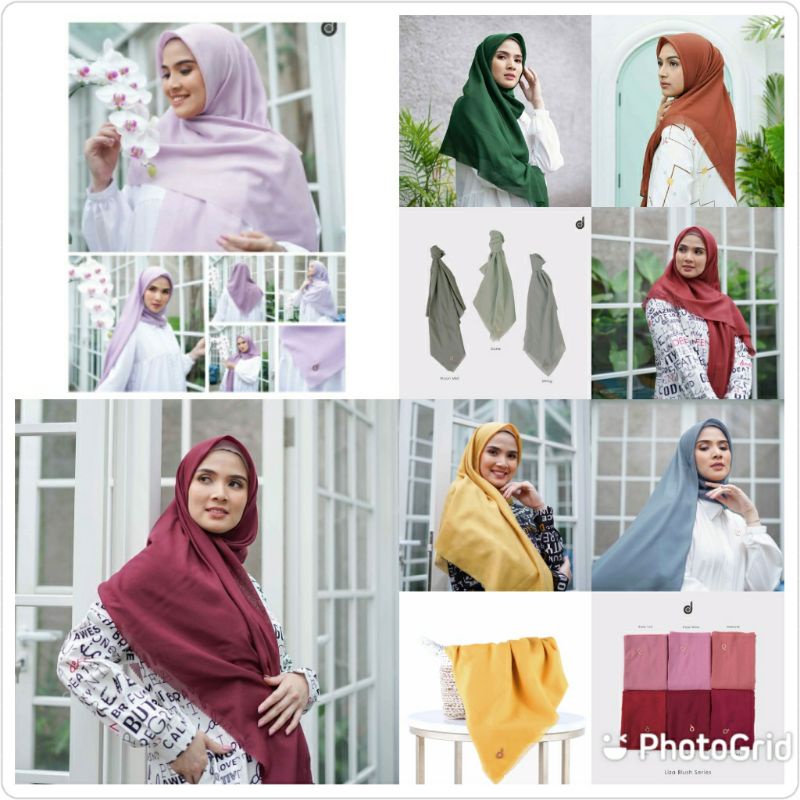 ( LASER CUT ) HIJAB DEENAY LIZA SERIES