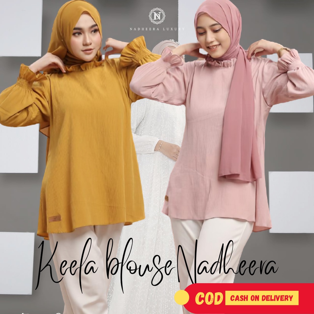 Baju Kerja Wanita KLA Niki Blouse Atasan Blouse Wanita / Atasan Kerja Wanita Keela  Ori Nadheera Luxury
