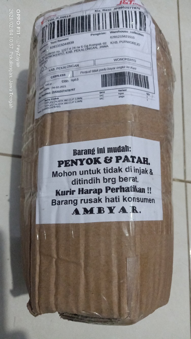 Toples Calista Ibei Clip 2,5lt/bj - Toples Kue