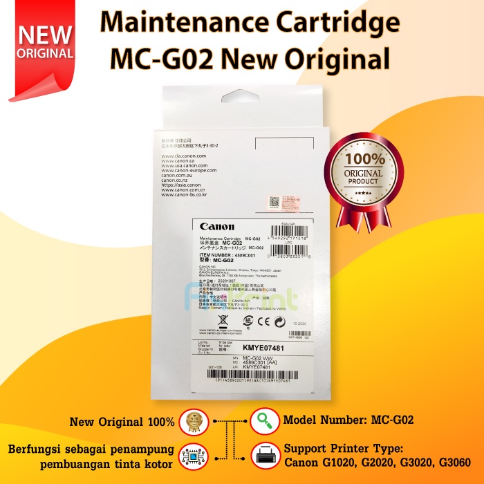 Maintenance Cartridge MC-G02 Busa Pembuangan Tinta Canon G1020 G2020