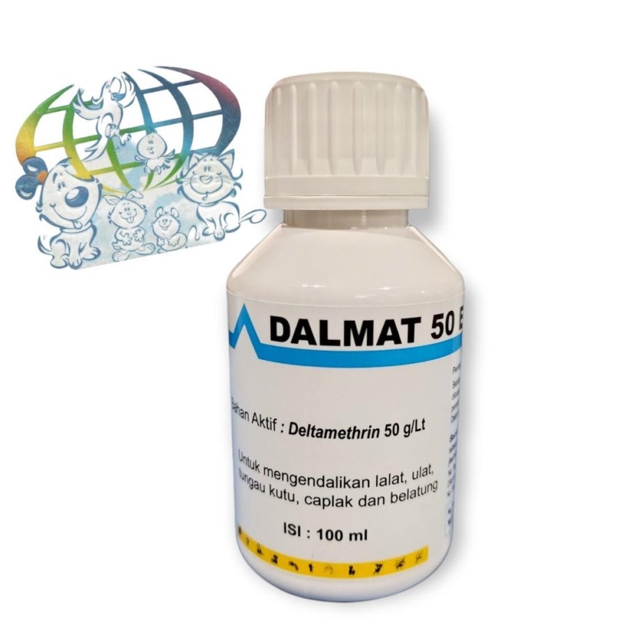 Obat kutu DALMAT 50EC for dog and cat 100ml