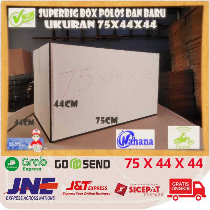 

PROMO - Kardus Polos Box Besar Kotak Packing Karton Dus Bok Tebal 75 x 44 x 44