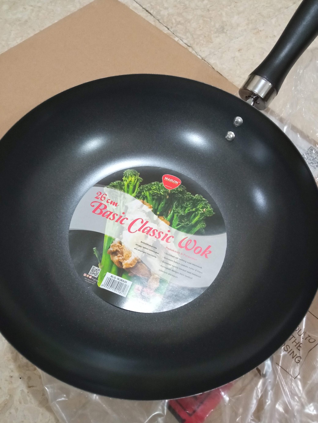 Maspion Wajan Basic Classic Wok 26 Cm - Wajan Antilengket