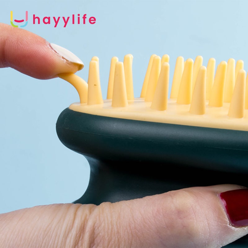 HAYYLIFE Soft Hair Washing Brush Massage Sikat Keramas Silikon Kulit Kepala Ketombe Silicone Scalp Comb Wash HL-BBB553-5