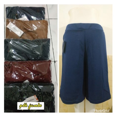 CELANA KULOT PENDEK WANITA POLOS CELANA PENDEK WANITA BAHAN JERSEY SIZE XL-XXL BB 45-90kg